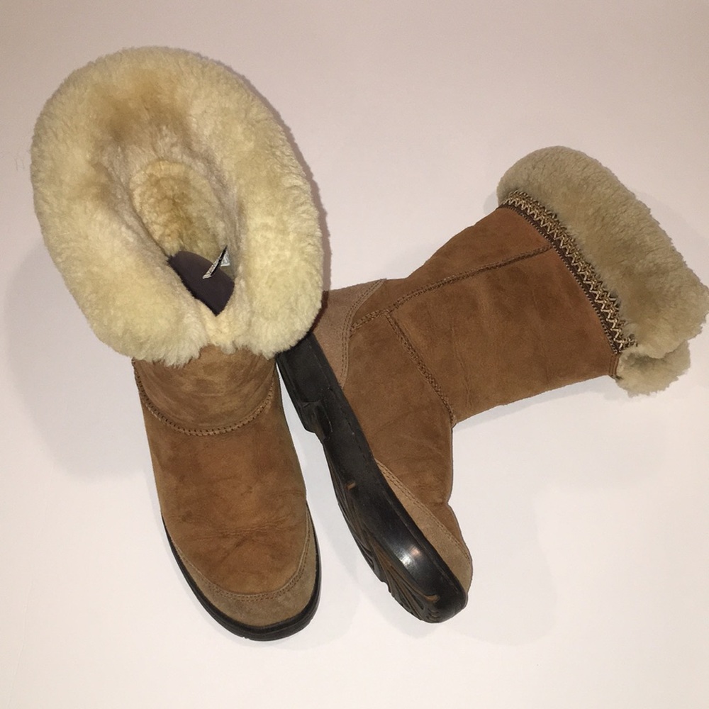 Ugg Ultimate Cuff Shearling Boot W/Tread Sole - image 2